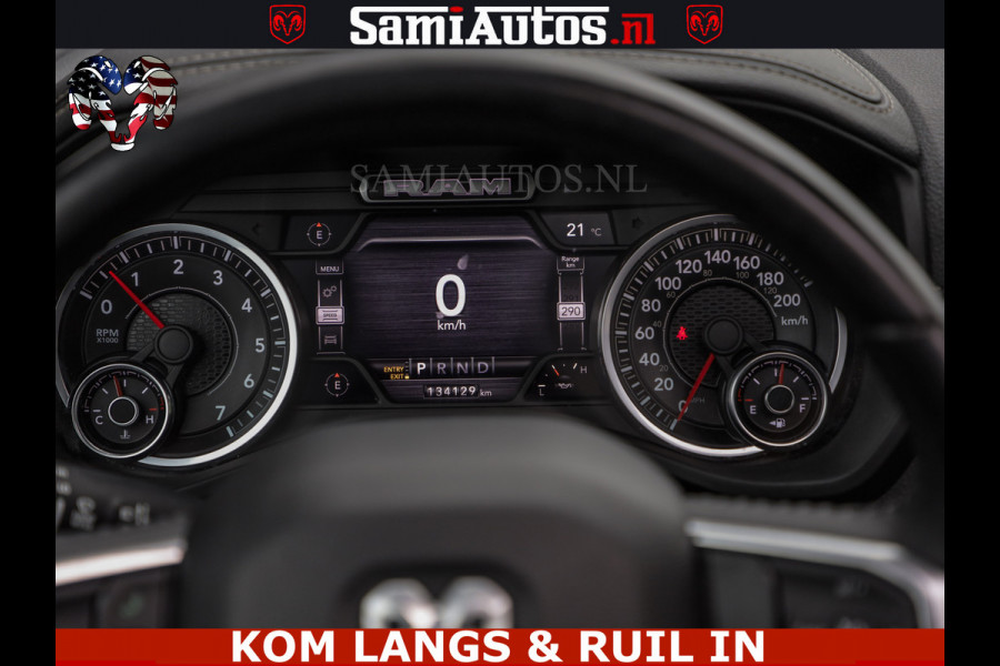 Dodge Ram SPORT LARAMIE 5.7 V8 HEMI | LUCHTVERING | 2023 | PANODAK | GROOTSCHERM | DC | TOP KLEUR GRANITE | CREW CAB | DUBBELE CABINE | 5 PERSOONS |