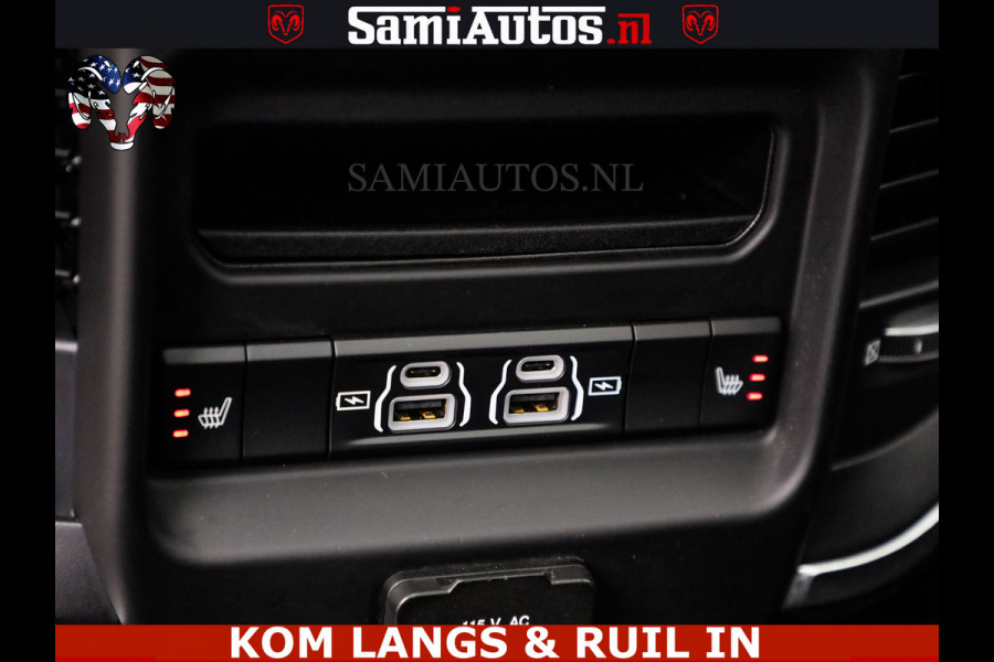 Dodge Ram SPORT LARAMIE 5.7 V8 HEMI | LUCHTVERING | 2023 | PANODAK | GROOTSCHERM | DC | TOP KLEUR GRANITE | CREW CAB | DUBBELE CABINE | 5 PERSOONS |