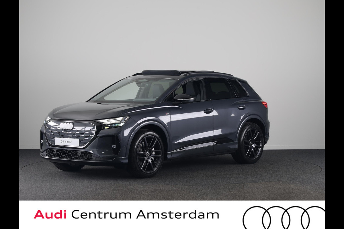 Audi Q4 e-tron S edition Quattro 82KWh 340 pk | Techniekpakket Pro | elektrische stoelen | Glazen panoramadak | head-up display  |