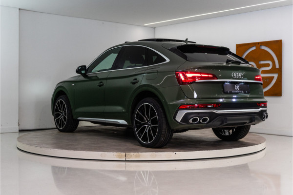 Audi Q5 Sportback 55 TFSI e S Line 367PK | District Green | Pano | Virtual | 21'' | SQ5 Sierstukken | 12 MND Garantie