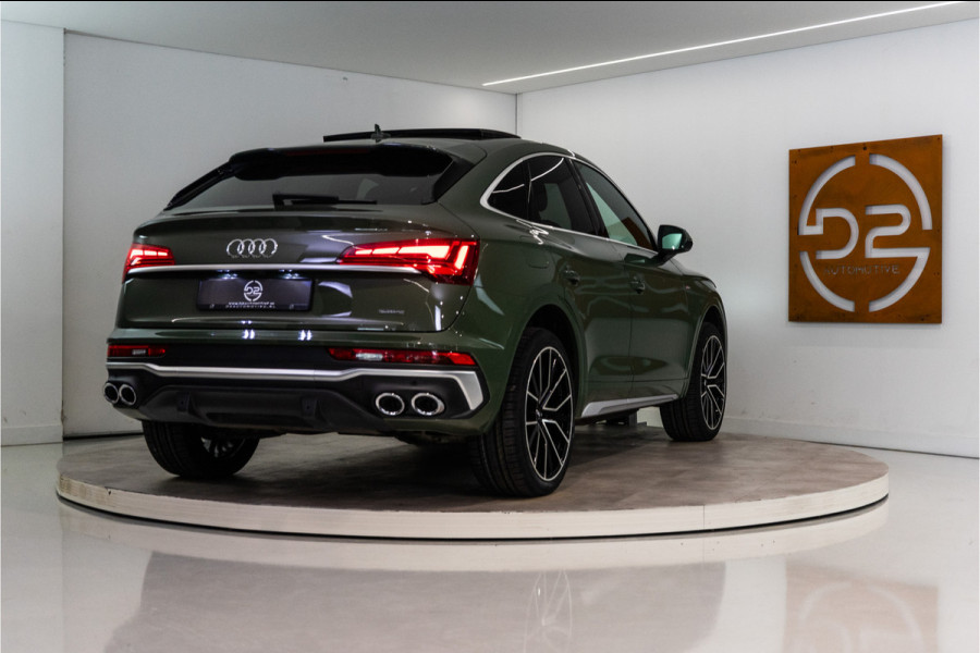 Audi Q5 Sportback 55 TFSI e S Line 367PK | District Green | Pano | Virtual | 21'' | SQ5 Sierstukken | 12 MND Garantie