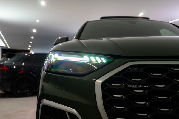Audi Q5 Sportback 55 TFSI e S Line 367PK | District Green | Pano | Virtual | 21'' | SQ5 Sierstukken | 12 MND Garantie