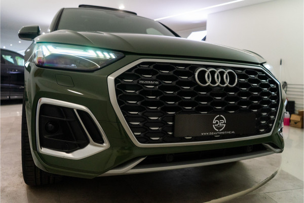 Audi Q5 Sportback 55 TFSI e S Line 367PK | District Green | Pano | Virtual | 21'' | SQ5 Sierstukken | 12 MND Garantie