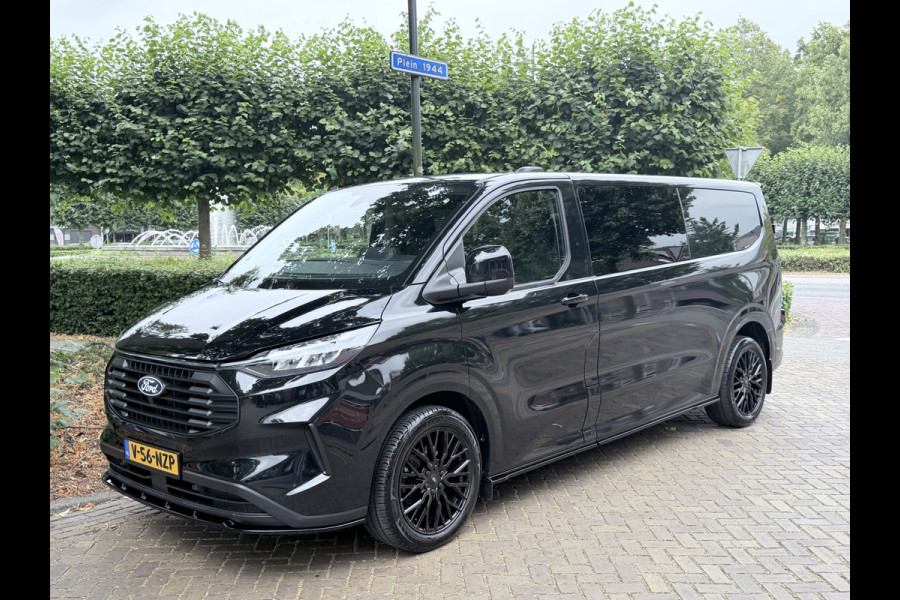 Ford Transit Custom 320 2.0 TDCI L2H1 Dubbel cabine Black Edition 19 inch, Stoelverwarming, Carplay, etc Snoeks Luxe dubbele cabine met alle opties