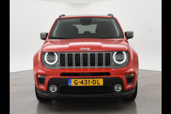 Jeep Renegade 1.0T LIMITED + PANORAMA | TREKHAAK | LEDER | ADAPTIVE CRUISE | STOEL/STUURVERW. | LED