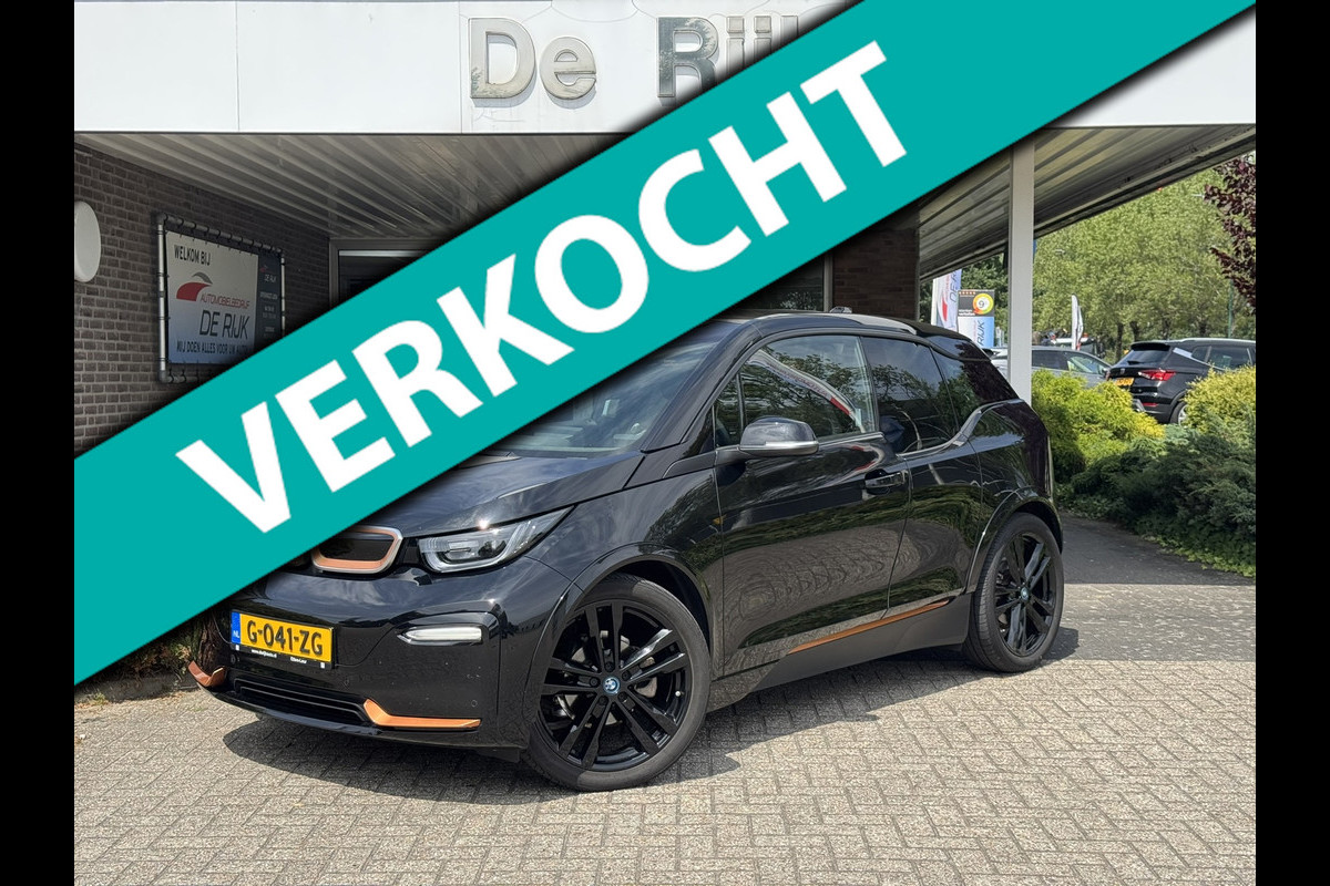 BMW i3 S 120Ah 42 kWh RoadStyle Edition | Pano, Leder, Navi, Camera, Stoelverw., Cruise | NAP | Dealeronderhouden |