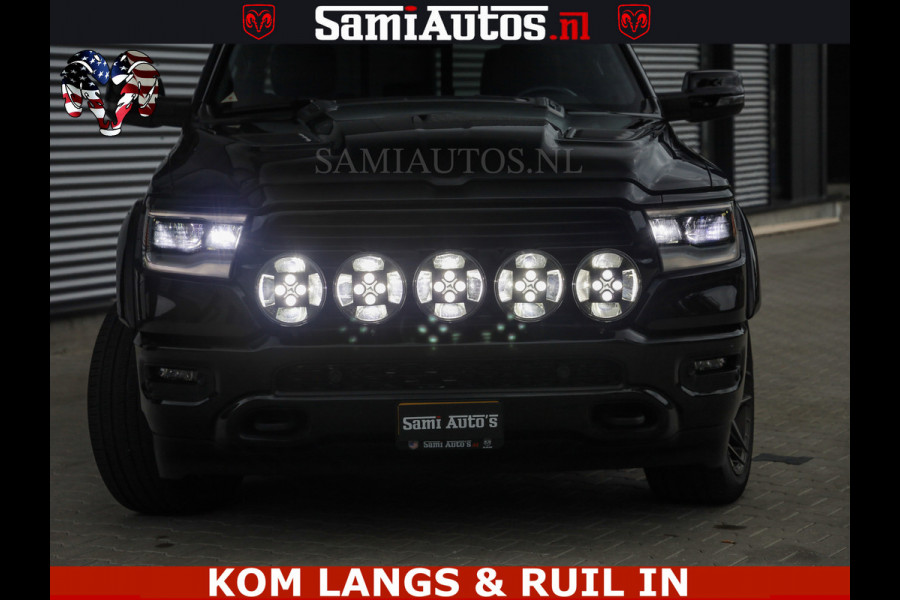 Dodge Ram DE DONDER | 5.7 V8 HEMI | BRONZE BREDE WIELEN | WIDE BODY | OPEN UITLAAT KLEP | ZEER DIK | DUBBELE CABINE | DC | 5 PERSOONS | GRIJS KENETEKEN | BJ 2023 44000KM | FULL LED VERLICHTING | MEGA DIK |