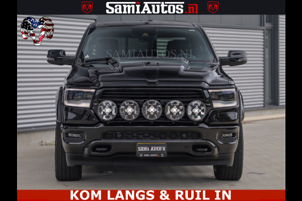 Dodge Ram DE DONDER | 5.7 V8 HEMI | BRONZE BREDE WIELEN | WIDE BODY | OPEN UITLAAT KLEP | ZEER DIK | DUBBELE CABINE | DC | 5 PERSOONS | GRIJS KENETEKEN | BJ 2023 44000KM | FULL LED VERLICHTING | MEGA DIK |