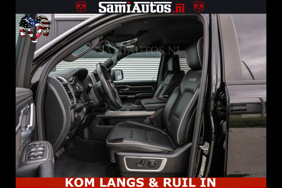 Dodge Ram DE DONDER | 5.7 V8 HEMI | BRONZE BREDE WIELEN | WIDE BODY | OPEN UITLAAT KLEP | ZEER DIK | DUBBELE CABINE | DC | 5 PERSOONS | GRIJS KENETEKEN | BJ 2023 44000KM | FULL LED VERLICHTING | MEGA DIK |