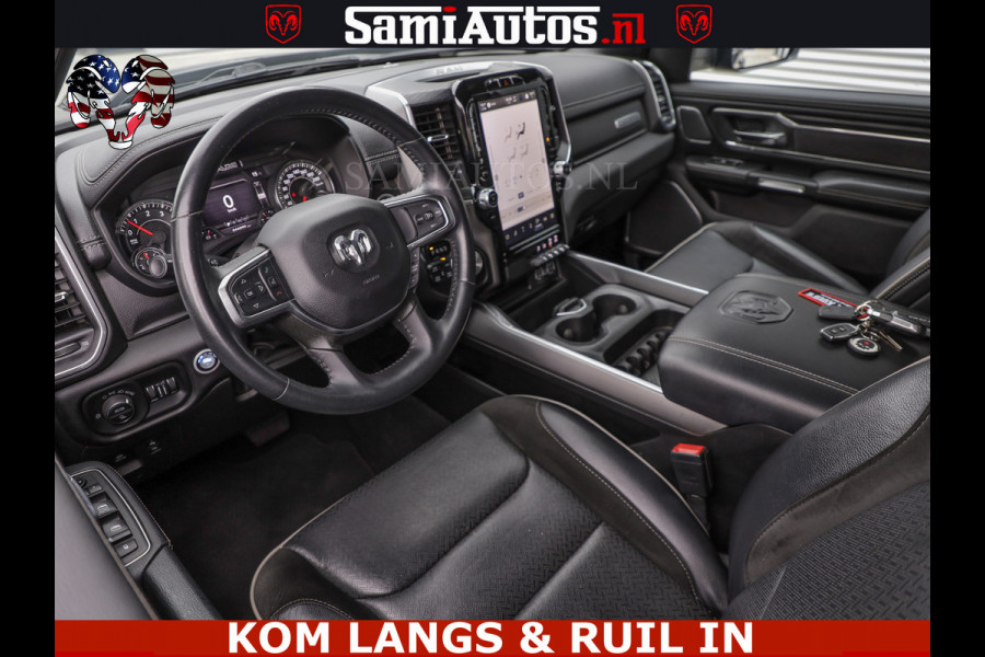 Dodge Ram DE DONDER | 5.7 V8 HEMI | BRONZE BREDE WIELEN | WIDE BODY | OPEN UITLAAT KLEP | ZEER DIK | DUBBELE CABINE | DC | 5 PERSOONS | GRIJS KENETEKEN | BJ 2023 44000KM | FULL LED VERLICHTING | MEGA DIK |