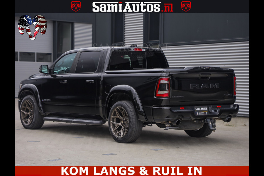 Dodge Ram DE DONDER | 5.7 V8 HEMI | BRONZE BREDE WIELEN | WIDE BODY | OPEN UITLAAT KLEP | ZEER DIK | DUBBELE CABINE | DC | 5 PERSOONS | GRIJS KENETEKEN | BJ 2023 44000KM | FULL LED VERLICHTING | MEGA DIK |