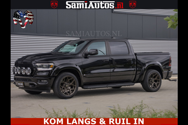 Dodge Ram DE DONDER | 5.7 V8 HEMI | BRONZE BREDE WIELEN | WIDE BODY | OPEN UITLAAT KLEP | ZEER DIK | DUBBELE CABINE | DC | 5 PERSOONS | GRIJS KENETEKEN | BJ 2023 44000KM | FULL LED VERLICHTING | MEGA DIK |
