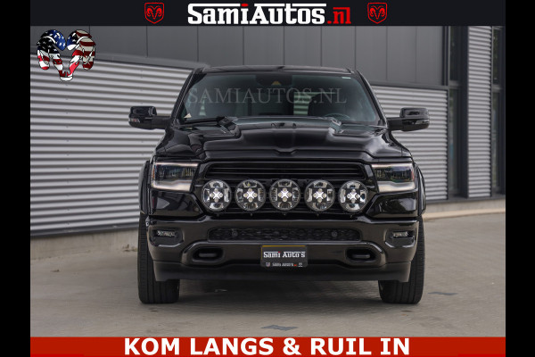 Dodge Ram DE DONDER | 5.7 V8 HEMI | BRONZE BREDE WIELEN | WIDE BODY | OPEN UITLAAT KLEP | ZEER DIK | DUBBELE CABINE | DC | 5 PERSOONS | GRIJS KENETEKEN | BJ 2023 44000KM | FULL LED VERLICHTING | MEGA DIK |