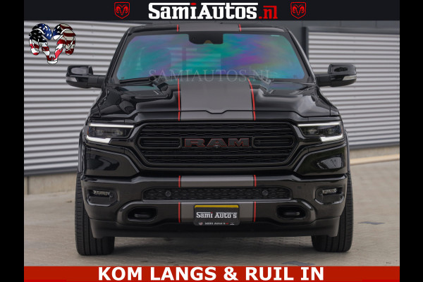 Dodge Ram LIMITED | TRAINHORN | | HUD | UITLAATKLEP | LUCHTVERING | STRIPING | PANODAK | BOM VOL | BLAUW VOORRUIT | 5.7 V8 HEMI 402PK | DC | DUBBELE CABINE | 5 PERSOONS | GRIJSKENTEKEN PICK UP | EERSTE EIGENAAR | OPEN UITLAAT KLEP & TRAIN HORN | | De specialist in Amerikaanse pick‑ups in Nederland en Europa.