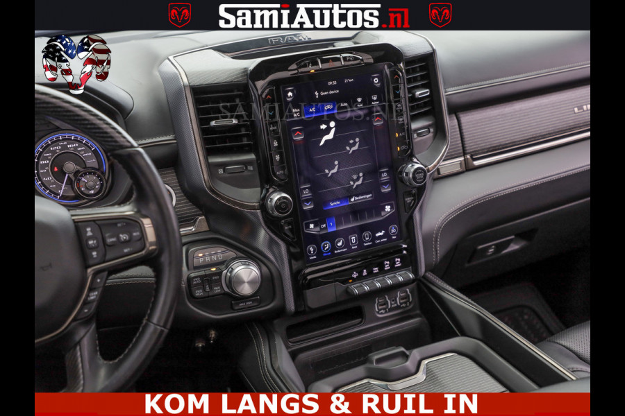 Dodge Ram LIMITED | TRAINHORN | | HUD | UITLAATKLEP | LUCHTVERING | STRIPING | PANODAK | BOM VOL | BLAUW VOORRUIT | 5.7 V8 HEMI 402PK | DC | DUBBELE CABINE | 5 PERSOONS | GRIJSKENTEKEN PICK UP | EERSTE EIGENAAR | OPEN UITLAAT KLEP & TRAIN HORN | | De specialist in Amerikaanse pick‑ups in Nederland en Europa.