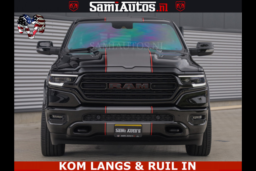 Dodge Ram LIMITED | TRAINHORN | | HUD | UITLAATKLEP | LUCHTVERING | STRIPING | PANODAK | BOM VOL | BLAUW VOORRUIT | 5.7 V8 HEMI 402PK | DC | DUBBELE CABINE | 5 PERSOONS | GRIJSKENTEKEN PICK UP | EERSTE EIGENAAR | OPEN UITLAAT KLEP & TRAIN HORN | | De specialist in Amerikaanse pick‑ups in Nederland en Europa.