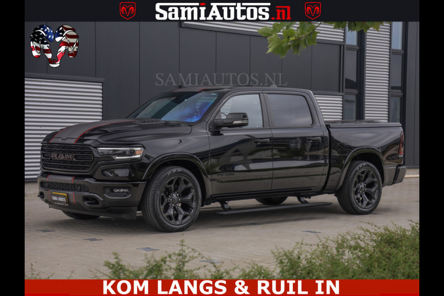 Dodge Ram LIMITED | TRAINHORN | | HUD | UITLAATKLEP | LUCHTVERING | STRIPING | PANODAK | BOM VOL | BLAUW VOORRUIT | 5.7 V8 HEMI 402PK | DC | DUBBELE CABINE | 5 PERSOONS | GRIJSKENTEKEN PICK UP | EERSTE EIGENAAR | OPEN UITLAAT KLEP & TRAIN HORN | | De specialist in Amerikaanse pick‑ups in Nederland en Europa.