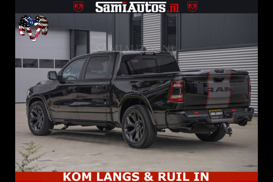 Dodge Ram LIMITED | TRAINHORN | | HUD | UITLAATKLEP | LUCHTVERING | STRIPING | PANODAK | BOM VOL | BLAUW VOORRUIT | 5.7 V8 HEMI 402PK | DC | DUBBELE CABINE | 5 PERSOONS | GRIJSKENTEKEN PICK UP | EERSTE EIGENAAR | OPEN UITLAAT KLEP & TRAIN HORN | | De specialist in Amerikaanse pick‑ups in Nederland en Europa.