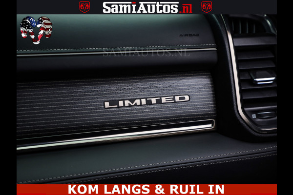 Dodge Ram LIMITED | TRAINHORN | | HUD | UITLAATKLEP | LUCHTVERING | STRIPING | PANODAK | BOM VOL | BLAUW VOORRUIT | 5.7 V8 HEMI 402PK | DC | DUBBELE CABINE | 5 PERSOONS | GRIJSKENTEKEN PICK UP | EERSTE EIGENAAR | OPEN UITLAAT KLEP & TRAIN HORN | | De specialist in Amerikaanse pick‑ups in Nederland en Europa.