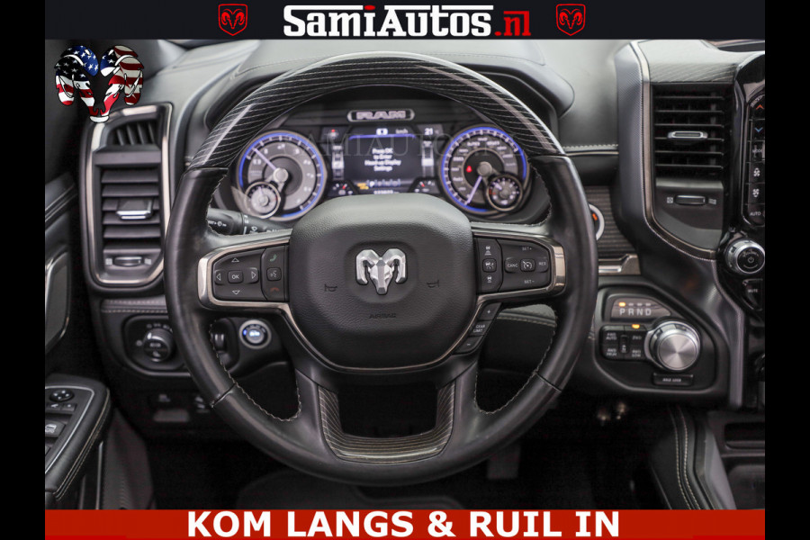 Dodge Ram LIMITED | TRAINHORN | | HUD | UITLAATKLEP | LUCHTVERING | STRIPING | PANODAK | BOM VOL | BLAUW VOORRUIT | 5.7 V8 HEMI 402PK | DC | DUBBELE CABINE | 5 PERSOONS | GRIJSKENTEKEN PICK UP | EERSTE EIGENAAR | OPEN UITLAAT KLEP & TRAIN HORN | | De specialist in Amerikaanse pick‑ups in Nederland en Europa.