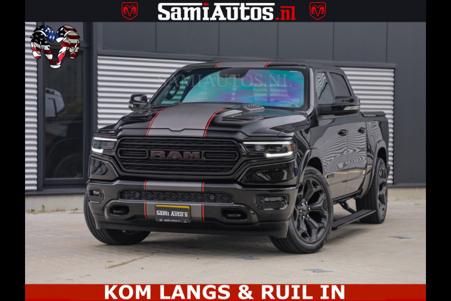 Dodge Ram LIMITED | TRAINHORN | | HUD | UITLAATKLEP | LUCHTVERING | STRIPING | PANODAK | BOM VOL | BLAUW VOORRUIT | 5.7 V8 HEMI 402PK | DC | DUBBELE CABINE | 5 PERSOONS | GRIJSKENTEKEN PICK UP | EERSTE EIGENAAR | OPEN UITLAAT KLEP & TRAIN HORN | | De specialist in Amerikaanse pick‑ups in Nederland en Europa.