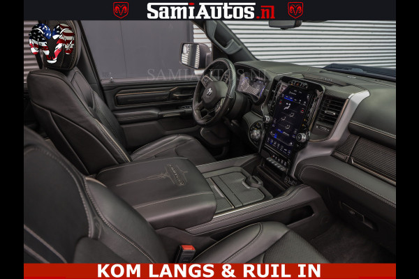 Dodge Ram LIMITED | TRAINHORN | | HUD | UITLAATKLEP | LUCHTVERING | STRIPING | PANODAK | BOM VOL | BLAUW VOORRUIT | 5.7 V8 HEMI 402PK | DC | DUBBELE CABINE | 5 PERSOONS | GRIJSKENTEKEN PICK UP | EERSTE EIGENAAR | OPEN UITLAAT KLEP & TRAIN HORN | | De specialist in Amerikaanse pick‑ups in Nederland en Europa.