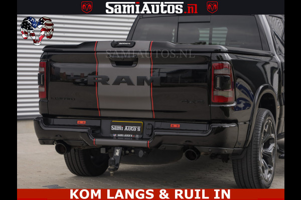 Dodge Ram LIMITED | TRAINHORN | | HUD | UITLAATKLEP | LUCHTVERING | STRIPING | PANODAK | BOM VOL | BLAUW VOORRUIT | 5.7 V8 HEMI 402PK | DC | DUBBELE CABINE | 5 PERSOONS | GRIJSKENTEKEN PICK UP | EERSTE EIGENAAR | OPEN UITLAAT KLEP & TRAIN HORN | | De specialist in Amerikaanse pick‑ups in Nederland en Europa.