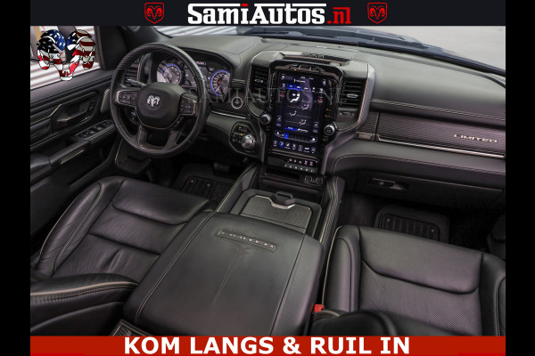 Dodge Ram LIMITED | TRAINHORN | | HUD | UITLAATKLEP | LUCHTVERING | STRIPING | PANODAK | BOM VOL | BLAUW VOORRUIT | 5.7 V8 HEMI 402PK | DC | DUBBELE CABINE | 5 PERSOONS | GRIJSKENTEKEN PICK UP | EERSTE EIGENAAR | OPEN UITLAAT KLEP & TRAIN HORN | | De specialist in Amerikaanse pick‑ups in Nederland en Europa.