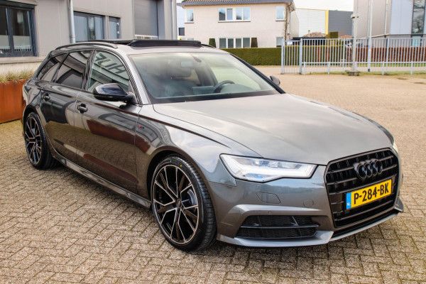 Audi A6 Avant 1.8 TFSI ultra Sport S-Line Automaat 190pk! 1e Eig|DLR|Panoramadak|Lederen sportstoelen|LED Matrix|20inch|BOSE|Black