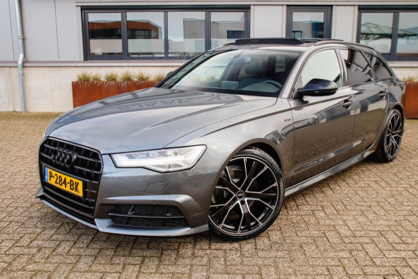 Audi A6 Avant 1.8 TFSI ultra Sport S-Line Automaat 190pk! 1e Eig|DLR|Panoramadak|Lederen sportstoelen|LED Matrix|20inch|BOSE|Black