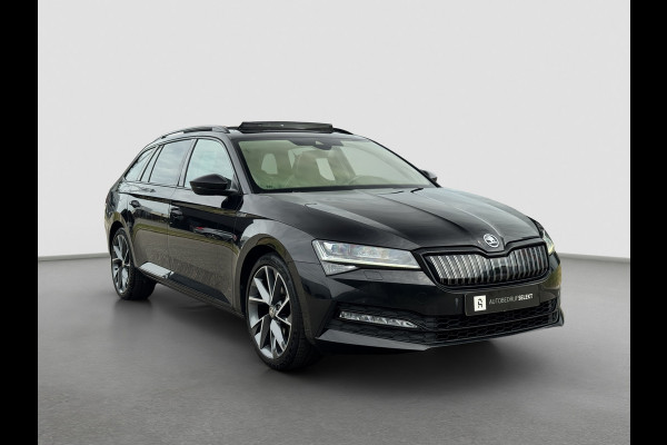 Škoda Superb Combi 1.4 TSI iV Sportline | Pano | Matrix LED | Trekhaak | Memory | ACC | Side Assist | Keyless | Dealer onderhouden