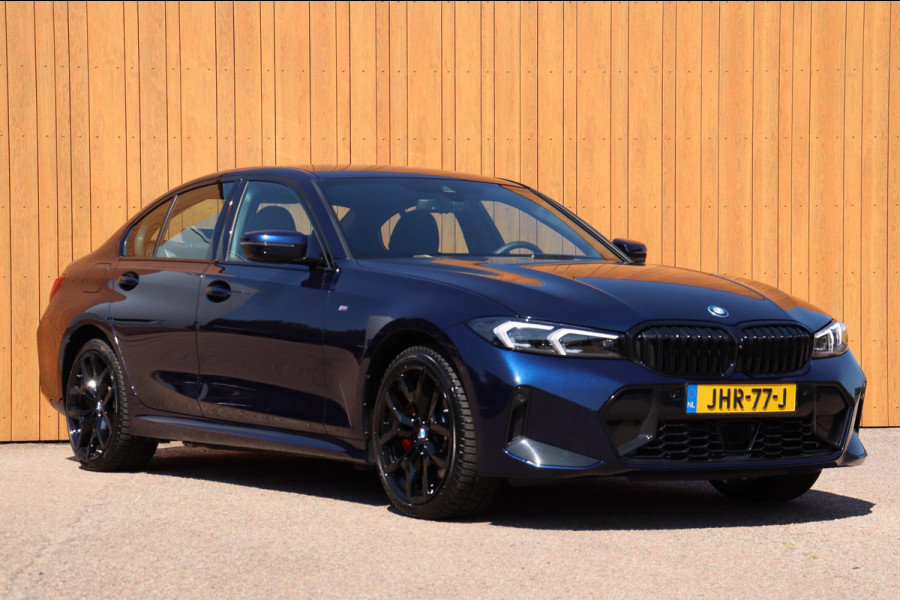 BMW 3-serie 330e xDrive Tansanitblau HUD ambiance verl M-Sport Pro leer+vw stuurverw el.klep camera's
