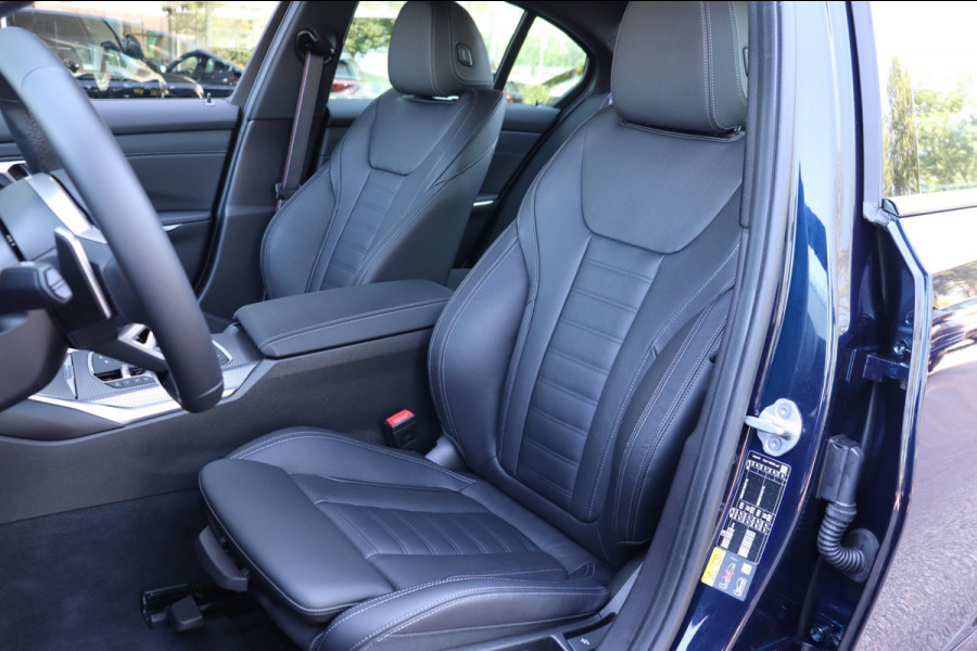 BMW 3-serie 330e xDrive Tansanitblau HUD ambiance verl M-Sport Pro leer+vw stuurverw el.klep camera's