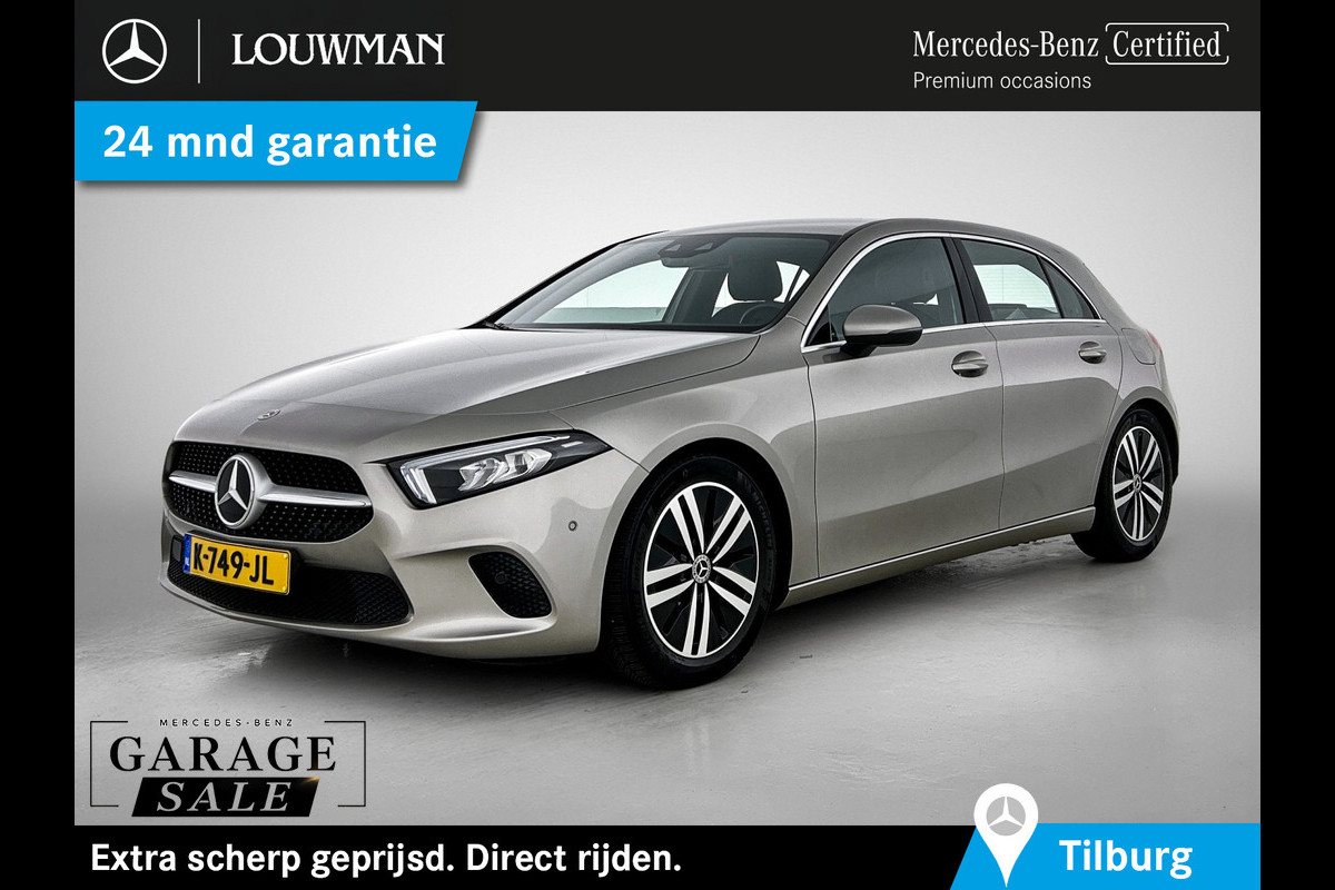 Mercedes-Benz A-Klasse 180 Business Solution Luxury Ledkoplampen | Sfeerverlichting | Stoelverwarming | Parkeerpakket met achteruitrijcamera. Inclusief 48 maanden MB Certified garantie voor Europa. garage-sale