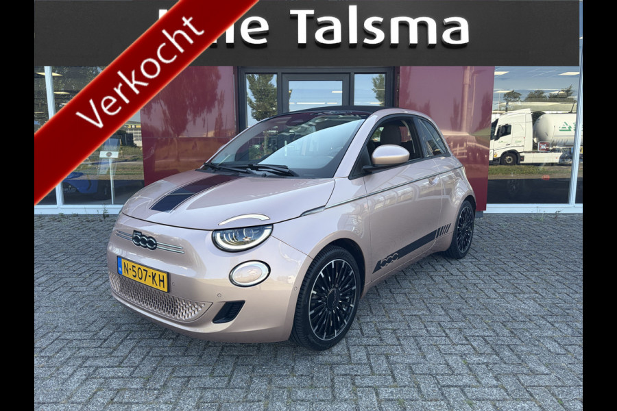 Fiat 500C Icon 42 kWh | 17" La Prima velgen | Camera | Parkeersensoren | Comfort Pack Pack Winter | Pack Magic Eye