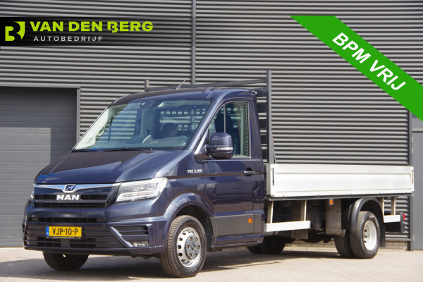 MAN TGE 3.180 50 2.0 L4 OPEN LAADBAK, N1, AUT. DUBBELLUCHT, 3.5T TREKHAAK, LED, CRUISE, MF STUURWIEL, PICK UP, PICK-UP, NL AUTO, NAP