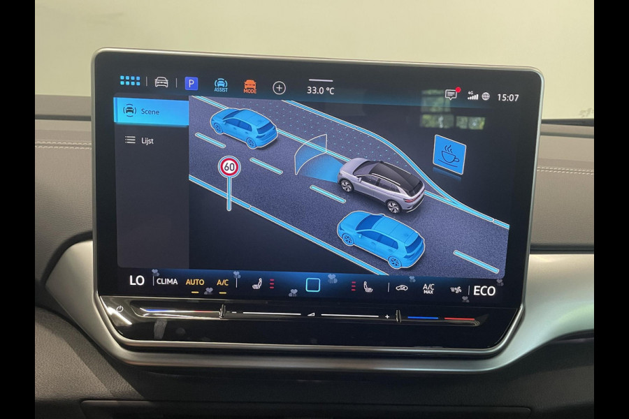 Volkswagen ID.4 Pro Limited Edition 77 kWh Navigatie Apple Carplay/Android Auto Keyless PDC V+A Climate Control DAB+ Lane Assist Adaptieve Cruise control Velours / Alcantara bekleding 19" Lichtmetalen Velgen