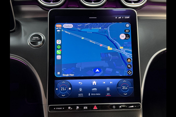 Mercedes-Benz C-Klasse Estate 300 e AMG Line 18"/Panoramadak/Trekhaak/LED/Stoelverwarming/Sfeerverlichting/Elektrische klep/Apple Carplay & Android Auto