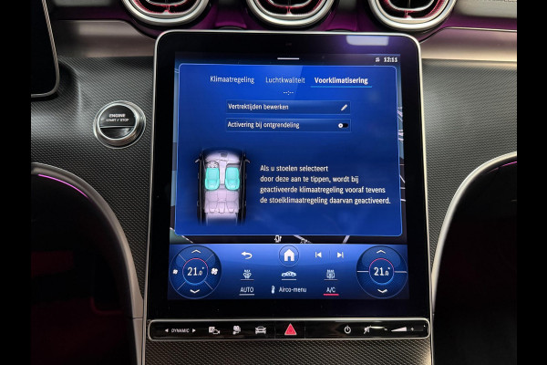 Mercedes-Benz C-Klasse Estate 300 e AMG Line 18"/Panoramadak/Trekhaak/LED/Stoelverwarming/Sfeerverlichting/Elektrische klep/Apple Carplay & Android Auto