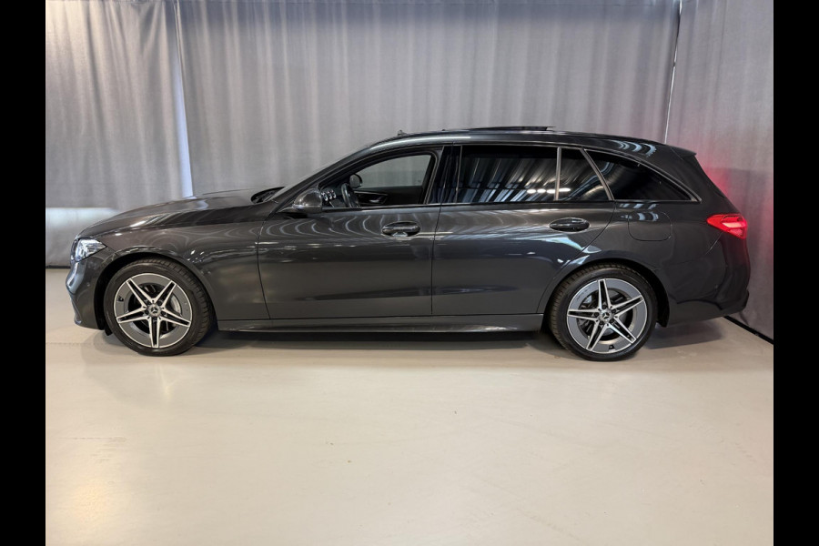 Mercedes-Benz C-Klasse Estate 300 e AMG Line 18"/Panoramadak/Trekhaak/LED/Stoelverwarming/Sfeerverlichting/Elektrische klep/Apple Carplay & Android Auto