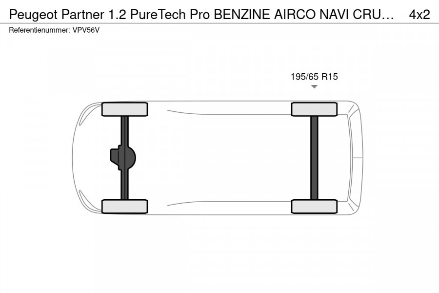 Peugeot Partner 1.2 PureTech Pro BENZINE AIRCO NAVI CRUISE CONTROL PDC SCHUIFDEUR