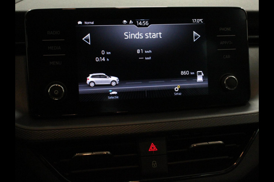 Škoda Kamiq 1.0 TSI 110pk DSG Blackline Navigatie Apple Carplay/Android Auto Adaptive Cruise Control Stoelverwarming Led Climatronic