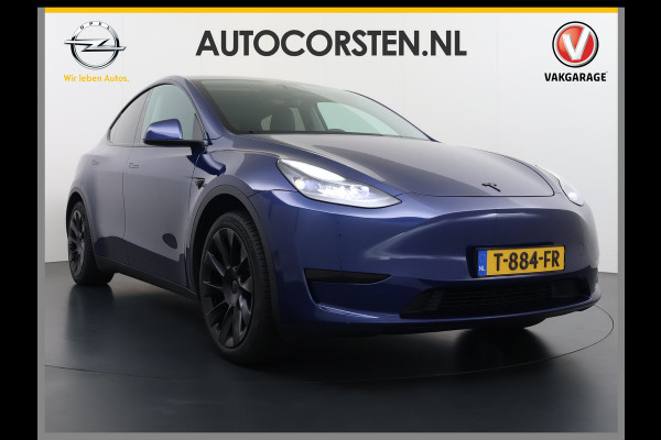 Tesla Model Y RWD 300PK LFP Accu Trekhaak Spoiler 20"lm Warmtepomp Leer PanoDak Navi Premium-Audio Ecc Adap.Cruise Camera's Traffic-Aware-Cruise+Sturen  AI FSD-3 Computer SOH 92% Stuur+Stoelverwarming Led Traffic-Aware Cruise Control Toybox Elek.Achterklep 1.600KG Trekgewicht 1e Eigenaar Origineel Nederlandse Auto