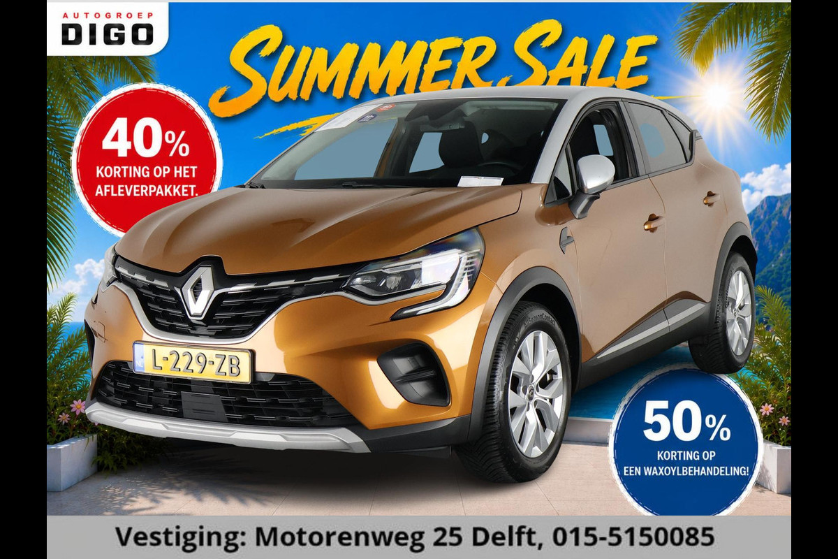Renault Captur 1.0 TCe 100 Intens . GARANTIE TOT 02-2030* . NAVIGATIE . PARKEERSENSOREN ACHTER . CRUISE CONTROL .
