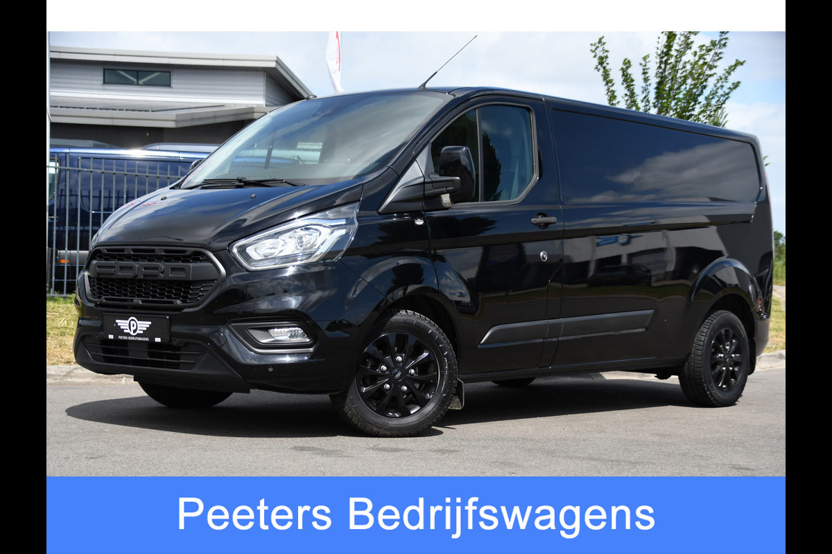 Ford Transit Custom 300 2.0 TDCI L2H1 Black Edition MARGE, Cruise, Carplay, LED, Sensoren, 130pk, Automaat, Multimedia, Sensoren, Uniek!