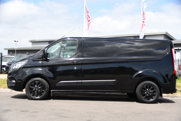 Ford Transit Custom 300 2.0 TDCI L2H1 Black Edition MARGE, Cruise, Carplay, LED, Sensoren, 130pk, Automaat, Multimedia, Sensoren, Uniek!