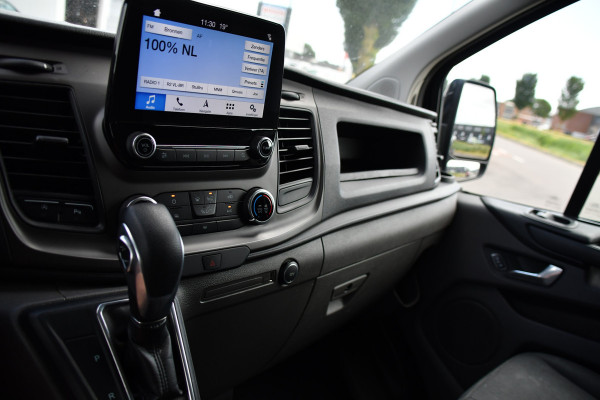 Ford Transit Custom 300 2.0 TDCI L2H1 Black Edition MARGE, Cruise, Carplay, LED, Sensoren, 130pk, Automaat, Multimedia, Sensoren, Uniek!