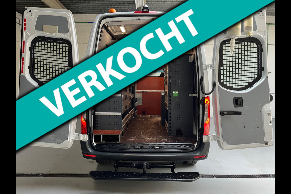 Mercedes-Benz Sprinter Automaat Servicewagen 314 2.2 CDI 140PK L2H2 euro6 BOTT, Victron V230, Standkachel Trekhaak RIJKLAARPRIJS