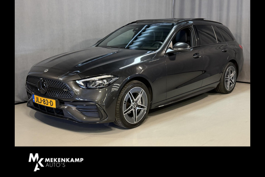 Mercedes-Benz C-Klasse Estate 300 e AMG Line 18"/Panoramadak/Trekhaak/LED/Stoelverwarming/Sfeerverlichting/Elektrische klep/Apple Carplay & Android Auto