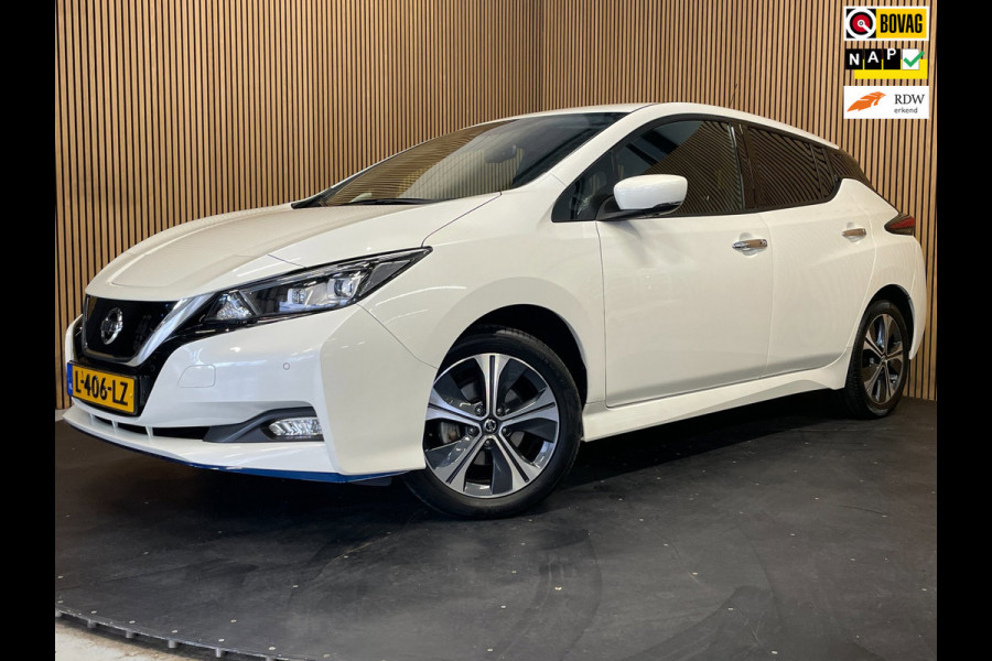 Nissan Leaf E+ N-Connecta 62 kWh|GROTE ACCU|91%SOH|ACC|CARPLAY|CAMERA 360+V+A|STOEL+STUURVERW.|PDC V+A|NAP|NL-AUTO|INCL.BTW|1e EIG